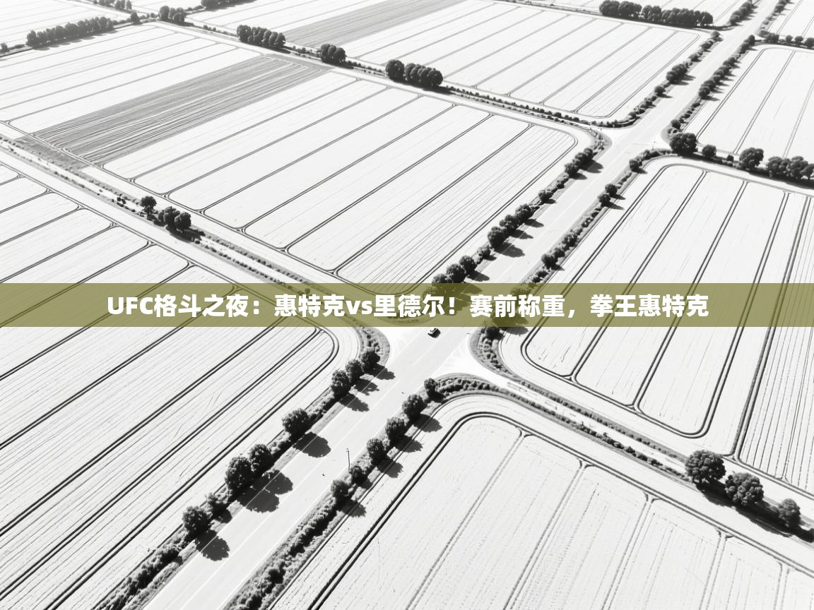 UFC格斗之夜:惠特克vs里德尔!赛前称重,拳王惠特克 第2张